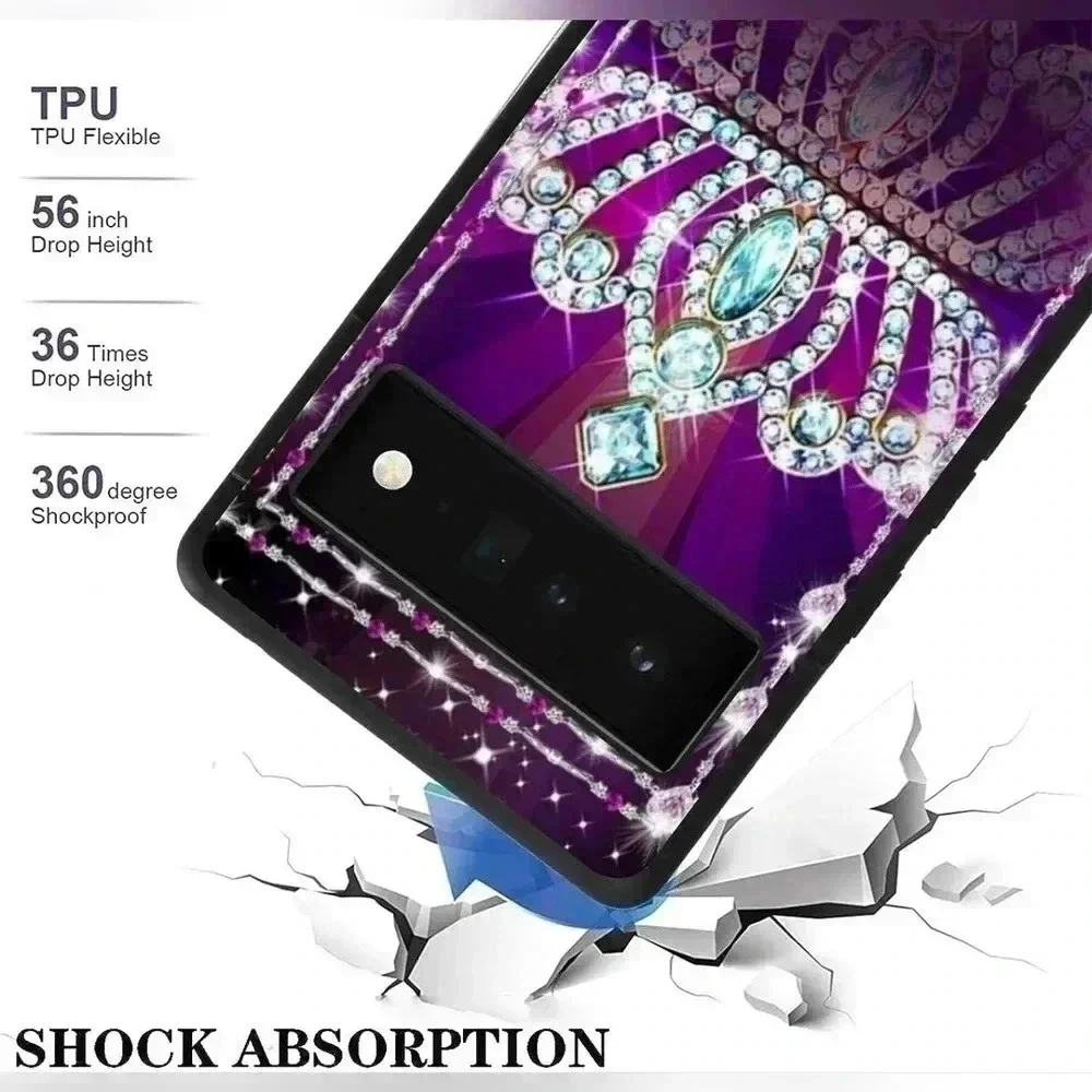 Google Pixel 6 Pro Case-Princess Crown (NWT)